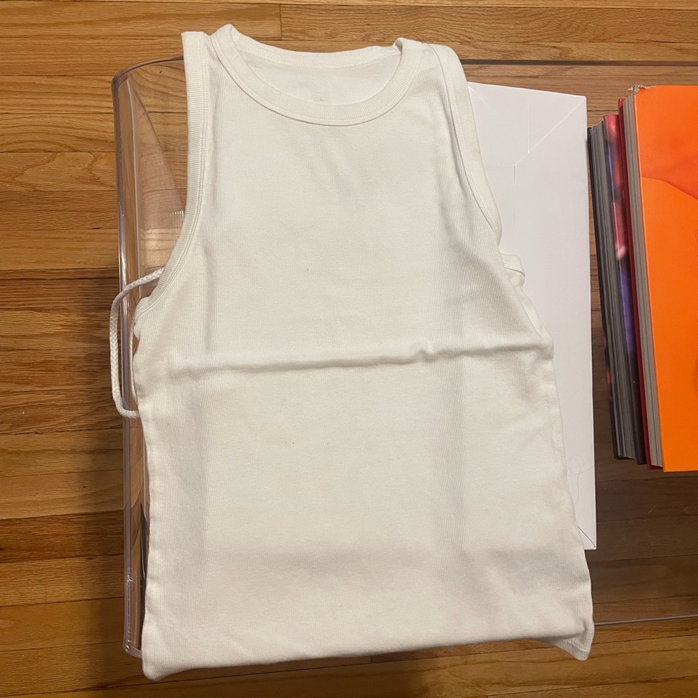 Women's Slim Fit Ribbed High Neck Tank Top - A New Day™